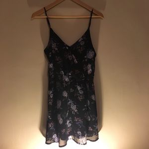Black floral dress